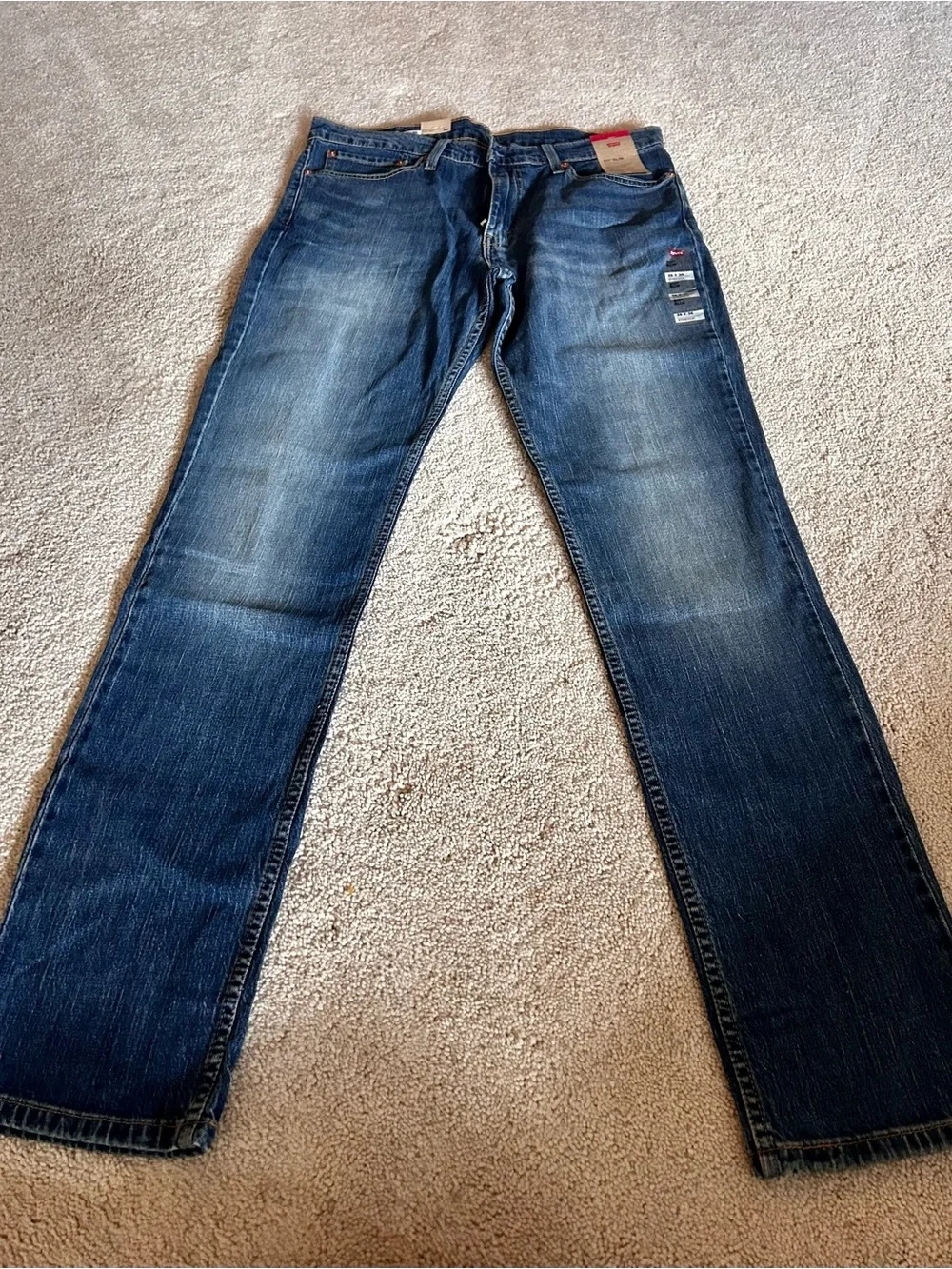 Levi's Men's Slim Straight Dark Blue Denim Jeans